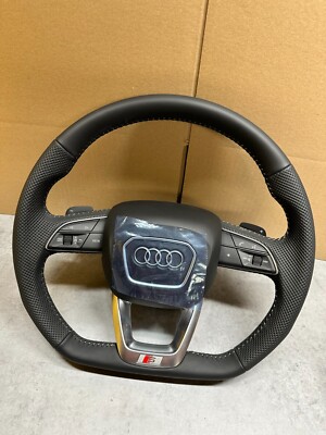 AUDI Q8 Q7 S-LINE ABGEFLACHT MULTIFUNKTION LENKRAD 4M8419091E, 4M0880201T ORIG.