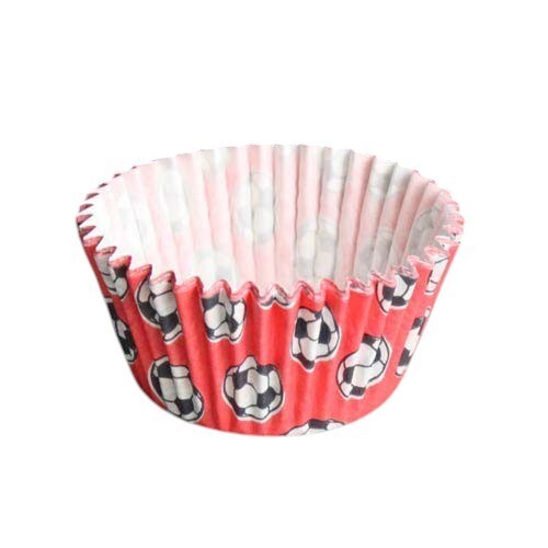 Football Cup Cake Cases - Red Green White - Pack of 180 - Picture 3 of 5