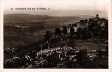 Old postcard Gourdon view of the village (262017)