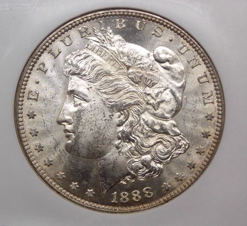 1888 "S" Morgan SILVER Dollar $1 NGC MS62 #006 Unc Uncirculated ECC&C, Inc.