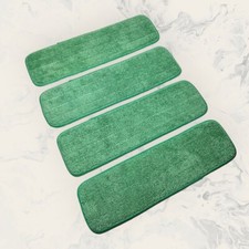 Microfiber Mop pads Cleaning 18" x 5.25" PROFESSIONAL Washable 500 times pack 4