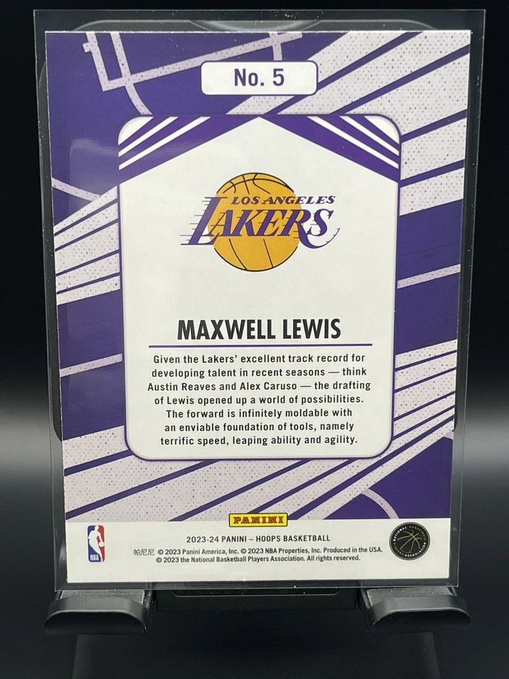 Maxwell Lewis 2023-24 Hoops #5 We Got Next Case Hit Los Angeles Lakers🔥 - Image 2 of 2