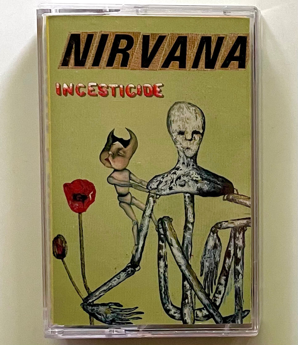 ORIGINAL Vtg 1992 NIRVANA Album INCESTICIDE Cassette TAPE Lp