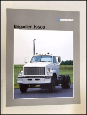 c1990 Whitegmc GMC White Brigadier Semi Truck 1-page Sales Brochure Leaflet