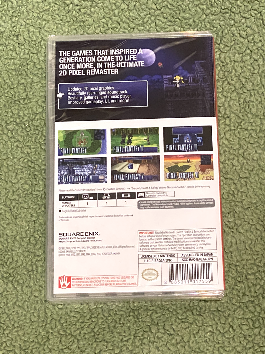New Final Fantasy Pixel Remaster Nintendo Switch I II III IV V VI