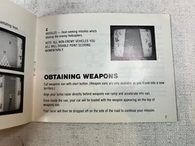 Spy Hunter NES Nintendo Instruction Manual Only 