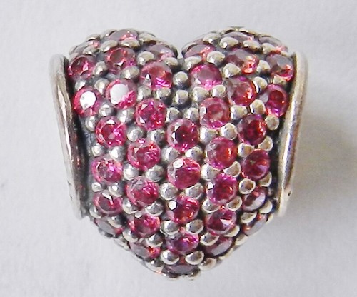 Retired PANDORA Heart-Shaped Ruby 