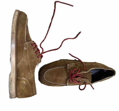 Sebago Men's Brown Suede Fairhaven Boots 1946 Collection Size 10M Low Cut Rare