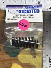 Associated 91830 Front Shock Spring: Green 3.10 lb/in L44 mm NewInPack USA Ship