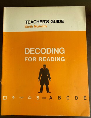 Vintage 1968 Decoding For Reading  Teacher's Guide Macmillan book PB # 27204