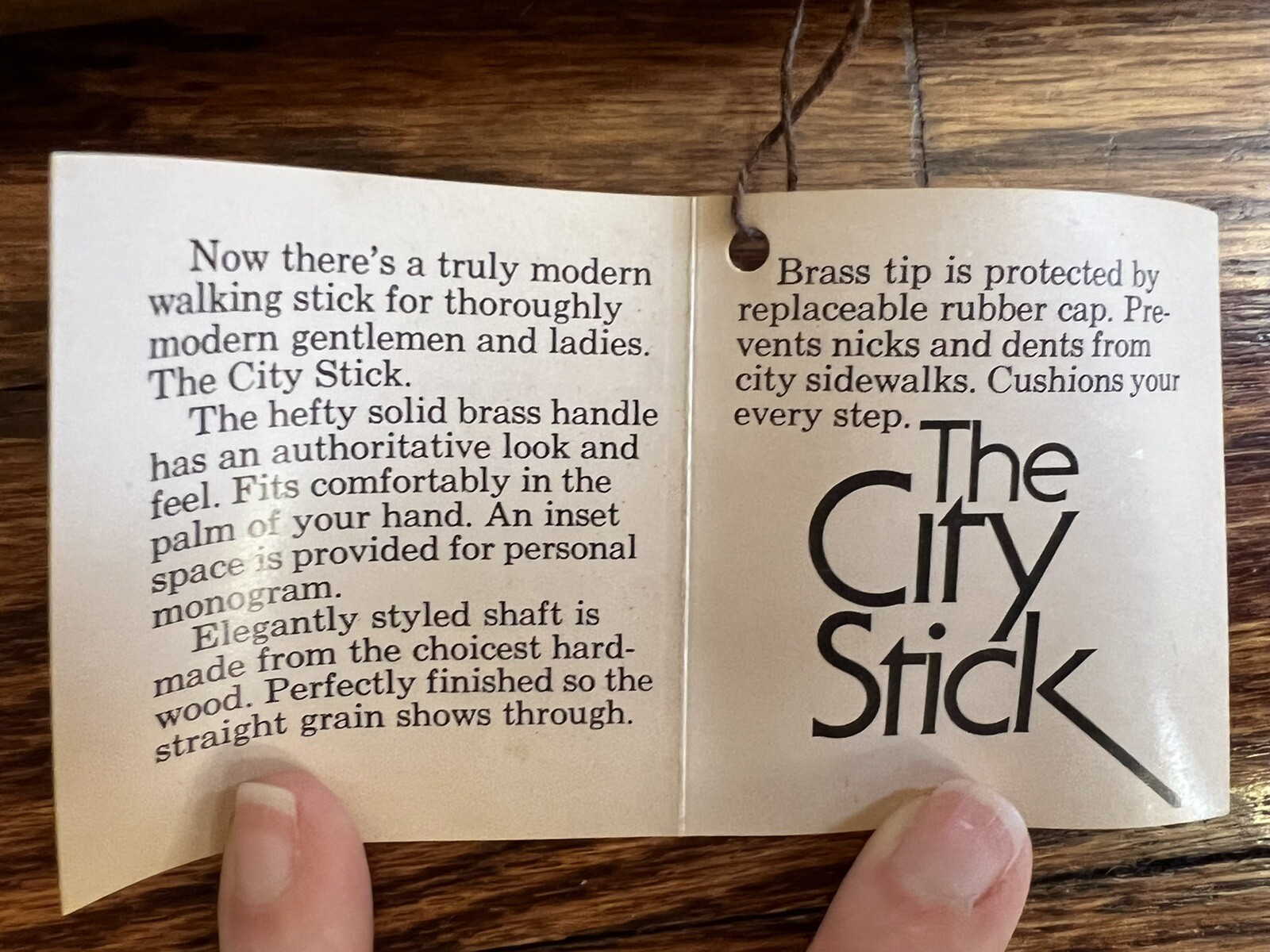 Vintage True Temper Wood Brass Walking Stick Cane Shillelagh Allegheny