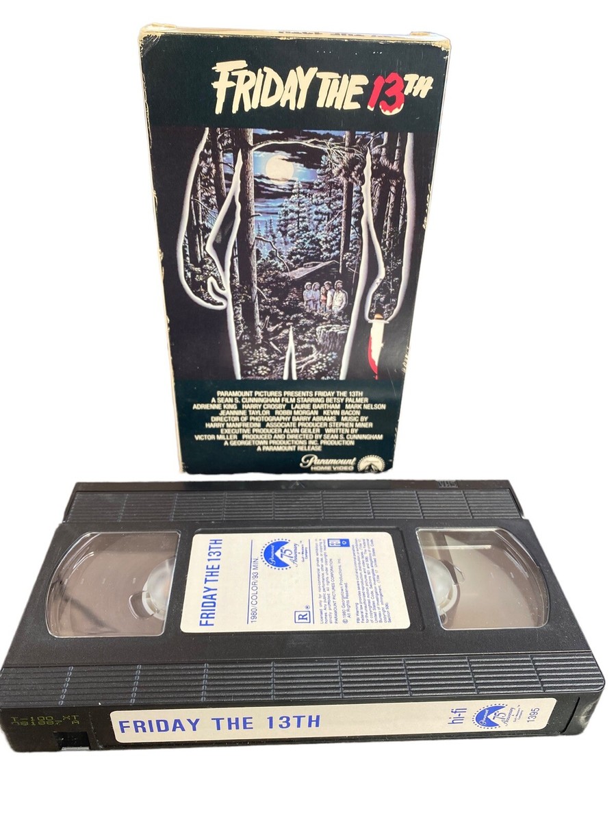 Rare FRIDAY THE 13th 1980 Paramount Pictures No Barcode VHS