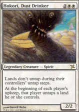 Slightly Played, English - 1 x MTG Hokori, Dust Drinker Betrayers of Kamigawa