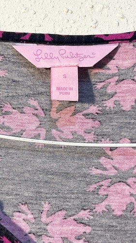 Lilly Pulitzer Frösche Neuheit Kleid Damengröße Small 3/4 Ärmel - Bild 6 von 12