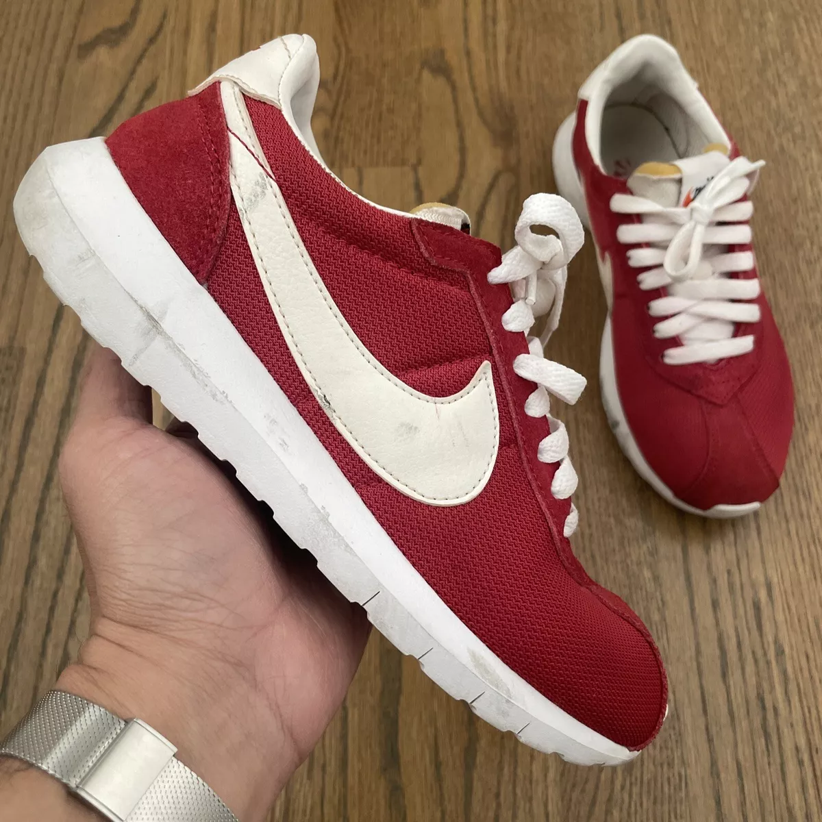 Visible Canguro callejón Nike Roshe LD-1000 QS 810382-601 Varsity Red / White Canvas Suede Womens  Size 6 | eBay