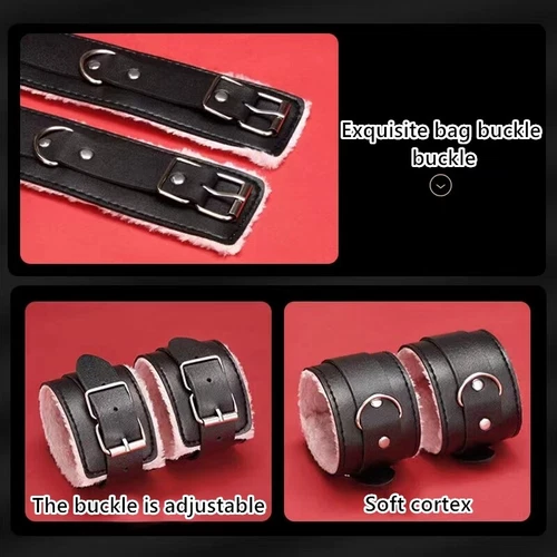 10pc Juguetes Eroticos Sexuales Para Adultos Conjunto De Esposas Cuerda Latigo - Picture 5 of 21