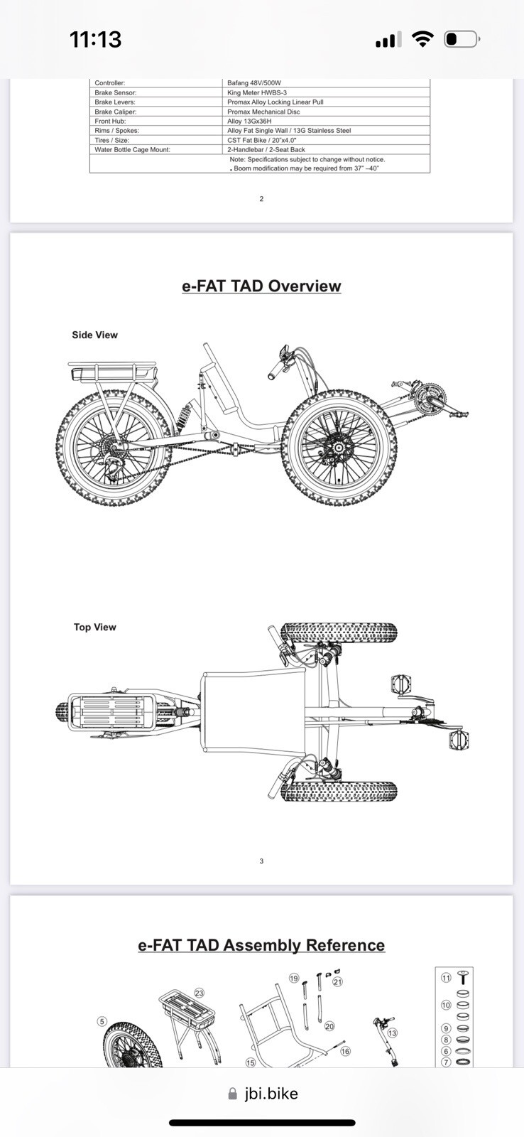 Sunseeker Electric Tadpole Recumbent Fat Bike Certified To UL2849