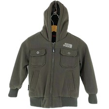 North Sportif Kids Size 6 Hooded Fleece Jacket with Faux Fur Lining Green