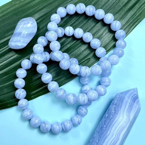 4mm-10mm Natural Gemstone Beaded Stretch Bracelet Crystal Healing Reiki Gifts - Picture 307 of 440