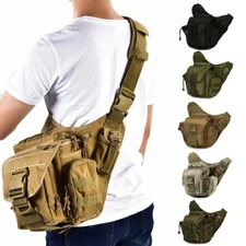 Mens Travel Backpack Tactical Military Molle Shoulder Bag Fanny Pack Crossbody