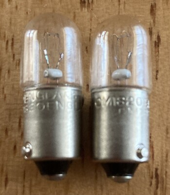 Two General Instrument CM1820 Small Indicator Bulbs