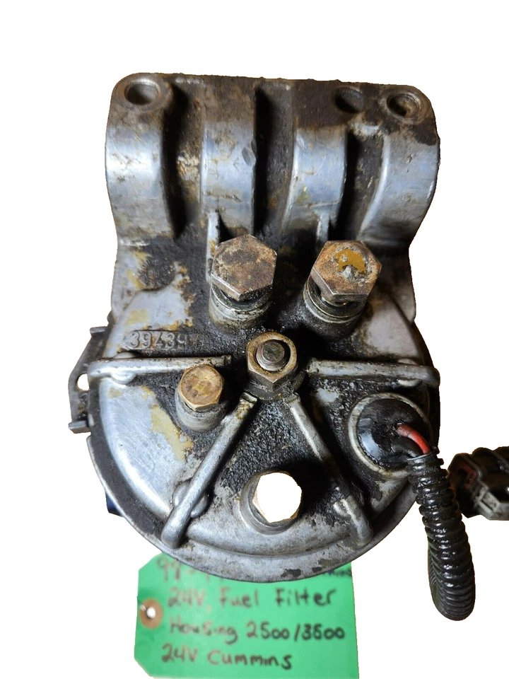 Dodge Ram 1998.5-1999 24 válvulas 5.9 L Cummins filtro de combustible carcasa bote Foto 3 de 4