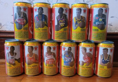 Vintage 1994 Coke Coca Cola Soda Cans Australia Basketball Lot of