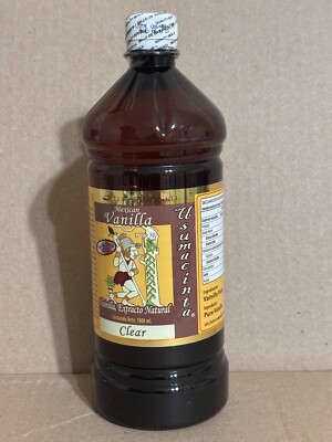 1 Bottle Usumacinta  Mexican Vanilla 33 Ounces Clear Pure not a Blend