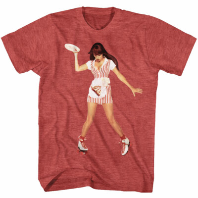 Warrant Cherry Pie Model On Roller Skates Men's T Shirt 80's Rock Music Merch 