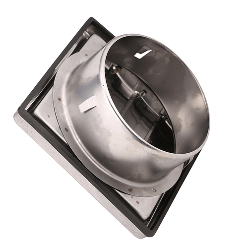 Stainless Steel Square External Wall Vent Outlet, 150mm (6-inch) ducting. - Picture 5 of 5