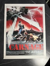 Original THE BURNING (81) French Theatrical Movie "Petite" Poster Horror Slasher