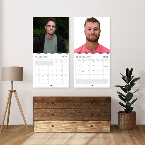 Christopher O'Connell 2026 Wall Calendar, Celebrity 12 Month Wall Calendar - Picture 2 of 4