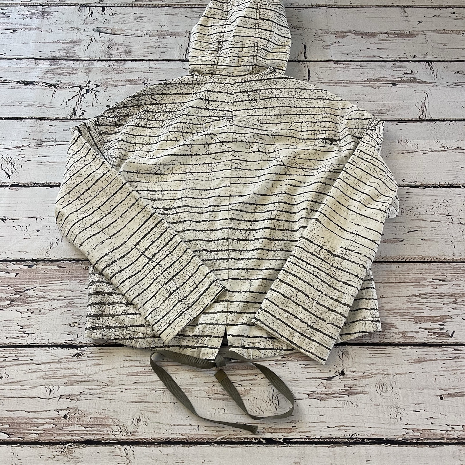 Tory Burch Piece & Co Nadia Hooded Crop Jacket Olive White Size 4 Women’s thumbnail 7