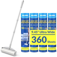 9.45 Large Lint Roller for Pet Hair, Long Handle for Floor Carpet