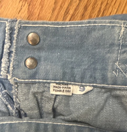 True Vintage 70s Plush Bottoms Jeans Wide Leg (13”) Bell Bottom 26x33 - Picture 11 of 17