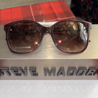 STEVE MADDEN  SUNGLASSES RED WINE 55/16/140 BRAND NEW!!!