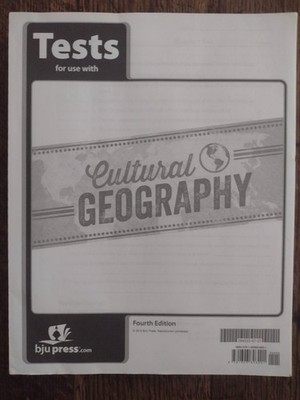 bju press cultural geography students test book 4th edition