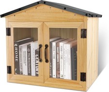 Outdoor Library Box Exchange Box Outdoor Book Storage Little Wood 16.9 11 16.5