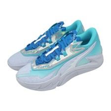 Puma Scoot Zeros II 2 Crystal Blue Grey Men Basketball Hoopers Shoes 312226-01