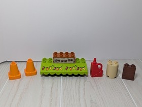 LEGO Duplo Mater's Shed replacement parts pepper awning sign gas can cones