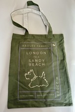 Image of Radley Tote Bag London To Sandy Beaches / Green Brand New Conition
