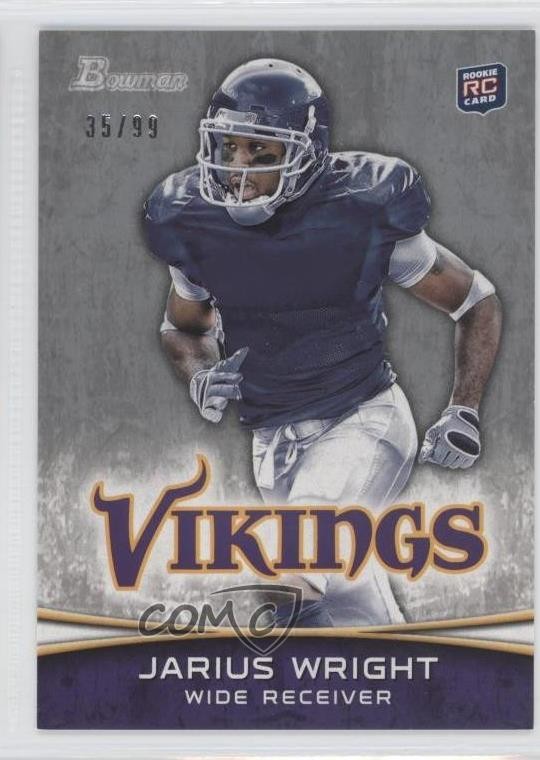 2012 Bowman Silver 35/99 Jarius Wright #109 Rookie RC 0a3