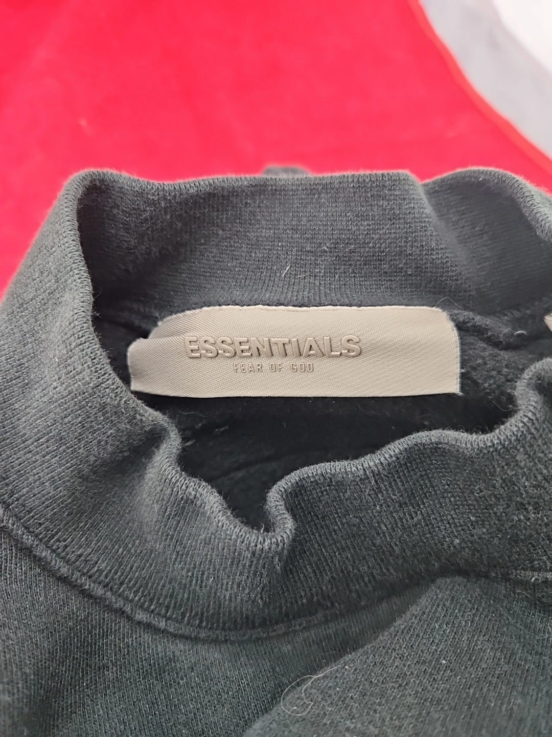 Felpa girocollo Fear of God Essentials Off nera taglia XS