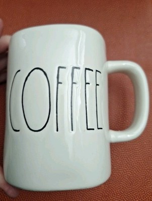 Rae Dunn By Magenta ''COFFEE'' Coffee Mug Cup White Ceramic Artisan