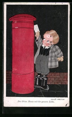 Künstler-AK Chloe Preston: Der kleine Mann mit der grossen Liebe 1927 
