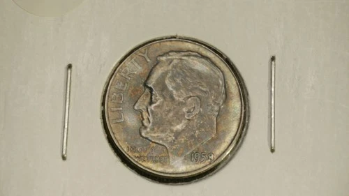 1958 Roosevelt BU Dime Nice Tone CP1263