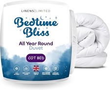 Polycotton Hollowfibre Newborn Baby Toddler Cot Bed Duvet Quilt 4.5, 7.5, 9 Tog