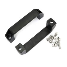 2-Pack Black Aluminium Alloy Handle Rectangular Industrial Pull Handle for 30 Se