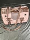 Pet Carrier Bag Pink Brown Small Animal Cat Dog