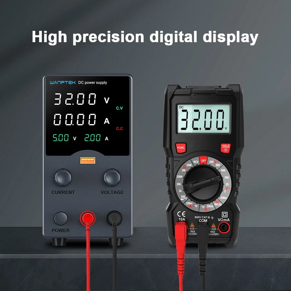 Labornetzteil Regelbar DC Netzgerät 0-32/62V,0-5/10A Schaltnetzteil hochpräzisem - Bild 4 von 4